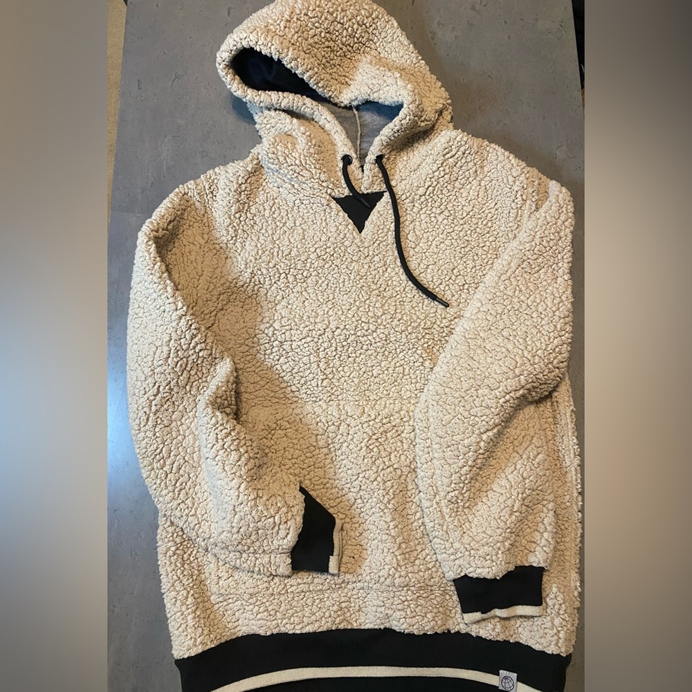 Free Planet Cozy Sherpa Hoodie with Black Accents